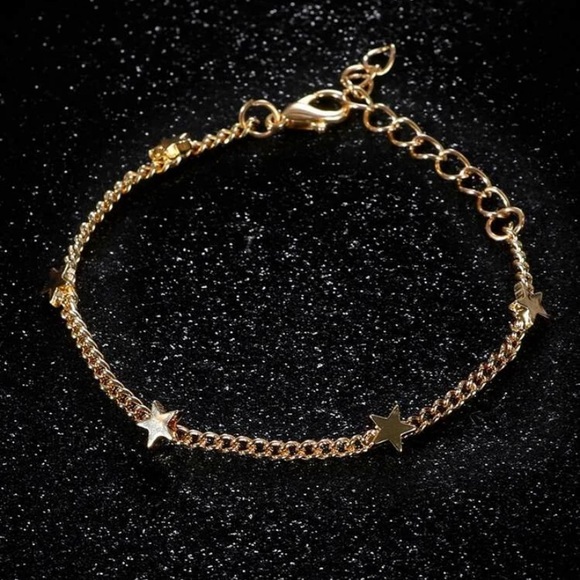 3/$30 gold star charm bracelet - Picture 4 of 5